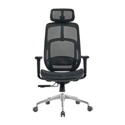 Ghế công thái học HYPERWORK Airy | Đen, 120kg, Chân xoay, Lưng lưới