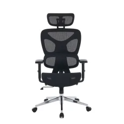 Ghế công thái học E-DRA EEC229 | Full lưới, Chân kim loại, Đen, 15.6kg