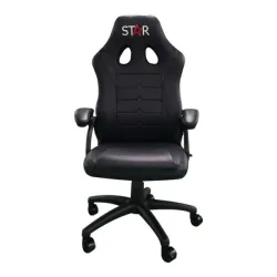 Ghế gaming OEM Vi Tính Tây Nguyên E100 | Đen trắng, 100kg, Chân xoay, Da PU, Không BOX, Ráp sẵn