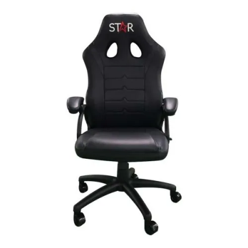 Ghế gaming OEM Vi Tính Tây Nguyên E100 | Đen trắng, 100kg, Chân xoay, Da PU, Không BOX, Ráp sẵn