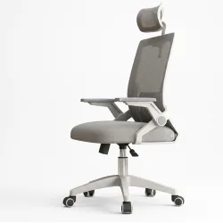 Ghế Văn Phòng Manson Ergonomic | Màu Xám, Công thái học, Tay Gập