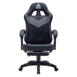 Ghế Warrior Gaming Raider Series WGC210 - Black / Gray | Kê chân, Tay ghế linh hoạt, Foam nguyên khối