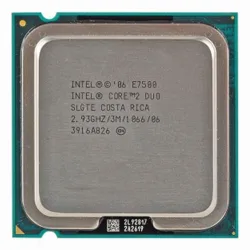 CPU Intel Core 2 Duo E7500 (QSD, Tray, No Box) | LGA775, Dual-Core, Không kèm fan