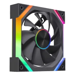 Quạt tản nhiệt PC Leopard Galaxy RS | Fan lẻ 120mm, ARGB, Gió ngược, Đen