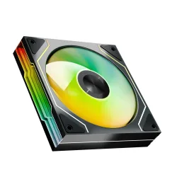 Quạt tản nhiệt PC Leopard Vi Tính Tây Nguyên Trail | Fan lẻ 120mm, ARGB, Gió thuận, Đen