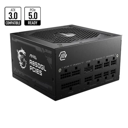 Nguồn máy tính Msi Mag A850GL Pcie5 80 Plus Gold | Full Module