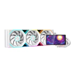 Tản nhiệt nước Leopard Pro Flow 360 | ARGB Display, Trắng
