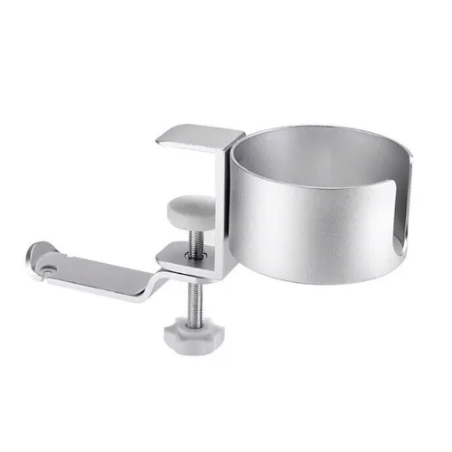 Giá đỡ cốc kẹp bàn Ergotek E525 - Bạc | Hợp kim nhôm, tích hợp móc treo