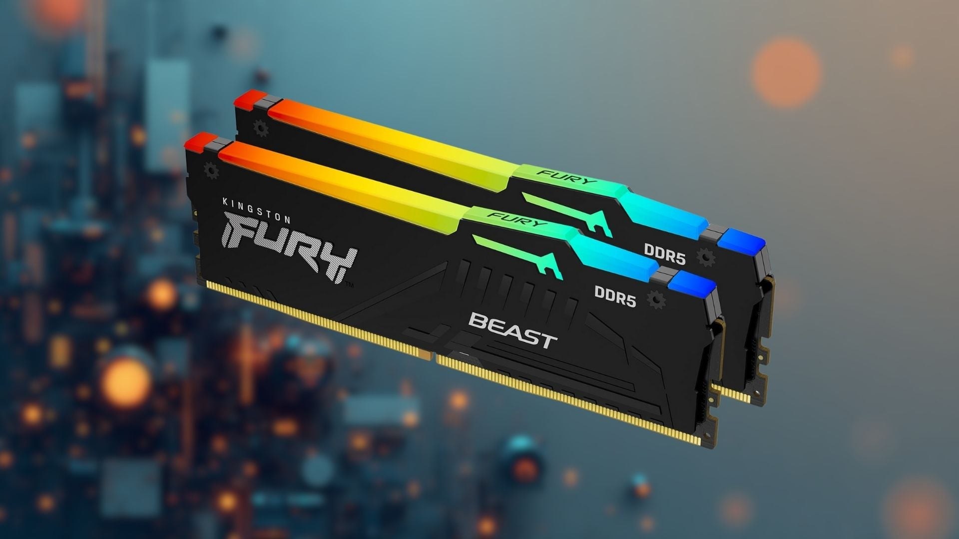 RAM DDR5 64GB Kingston Fury Beast RGB 5600 - Dung lượng lớn 64GB