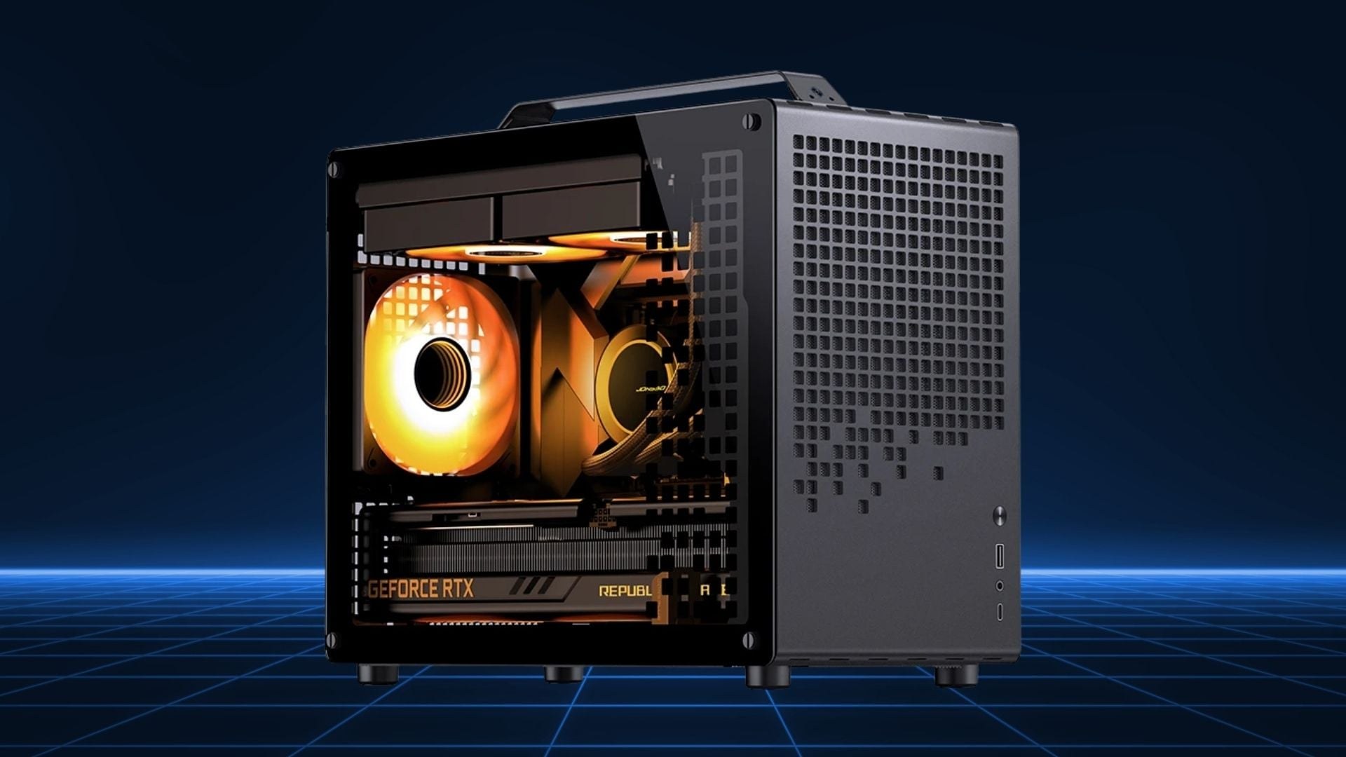 Thùng máy Case Jonsbo T8 Plus Black | Mini-ITX, PSU ATX