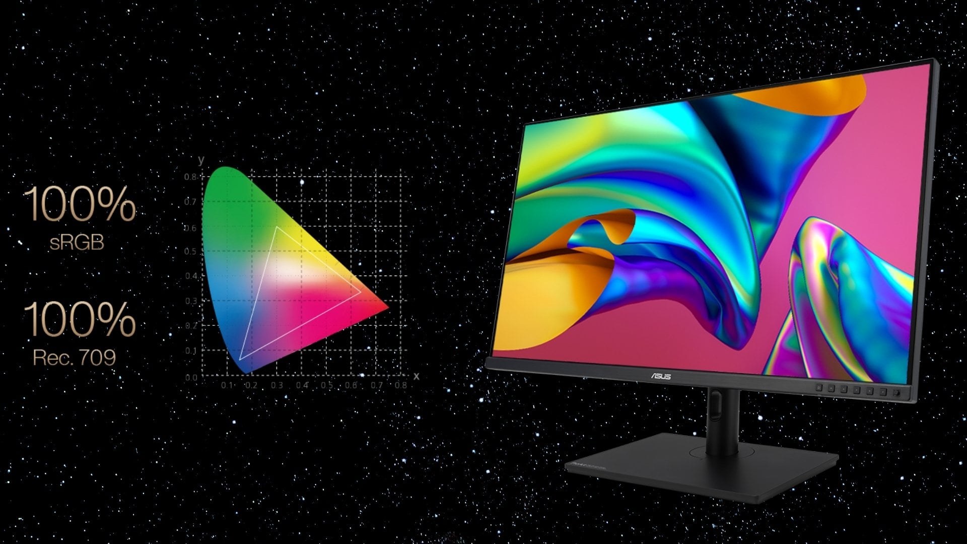 Màn hình đồ họa ASUS ProArt Display PA328QV - Chuẩn màu sRGB 100% và Rec.709