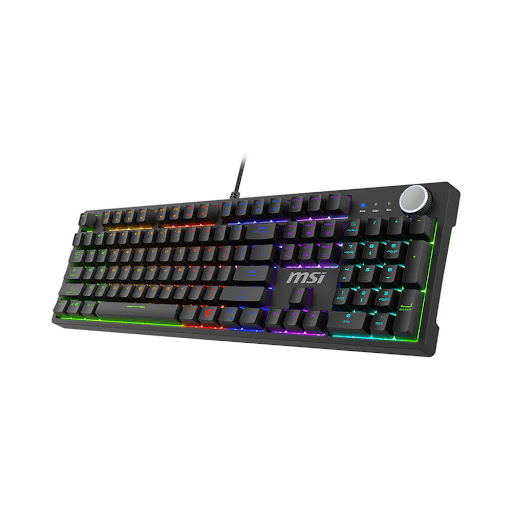 Bàn Phím Cơ Gaming MSI FORGE GK320 US Mechanical - Red Switch (S11-04US2F1-HH9) (Đen)