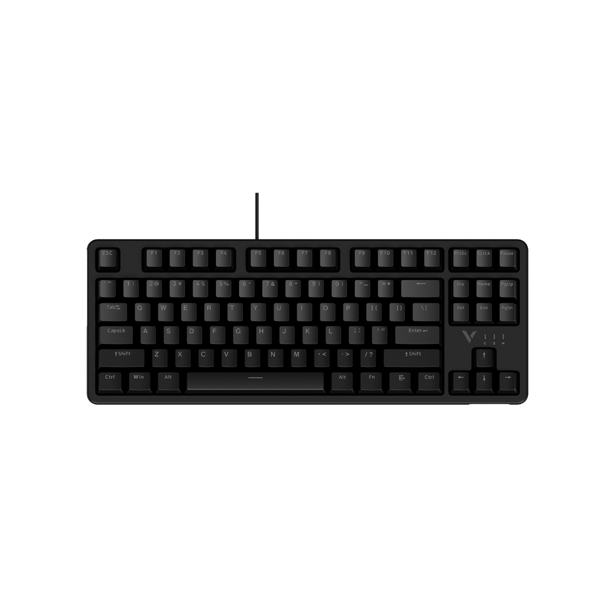 Bàn phím cơ gaming Rapoo V500 PRO 87 | Có dây, TKL, Linear Switch, RGB, Black