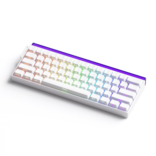 Bàn Phím Cơ Có Dây AKKO Veekos Shine60 SP White Akko Glare Magnetic Switch