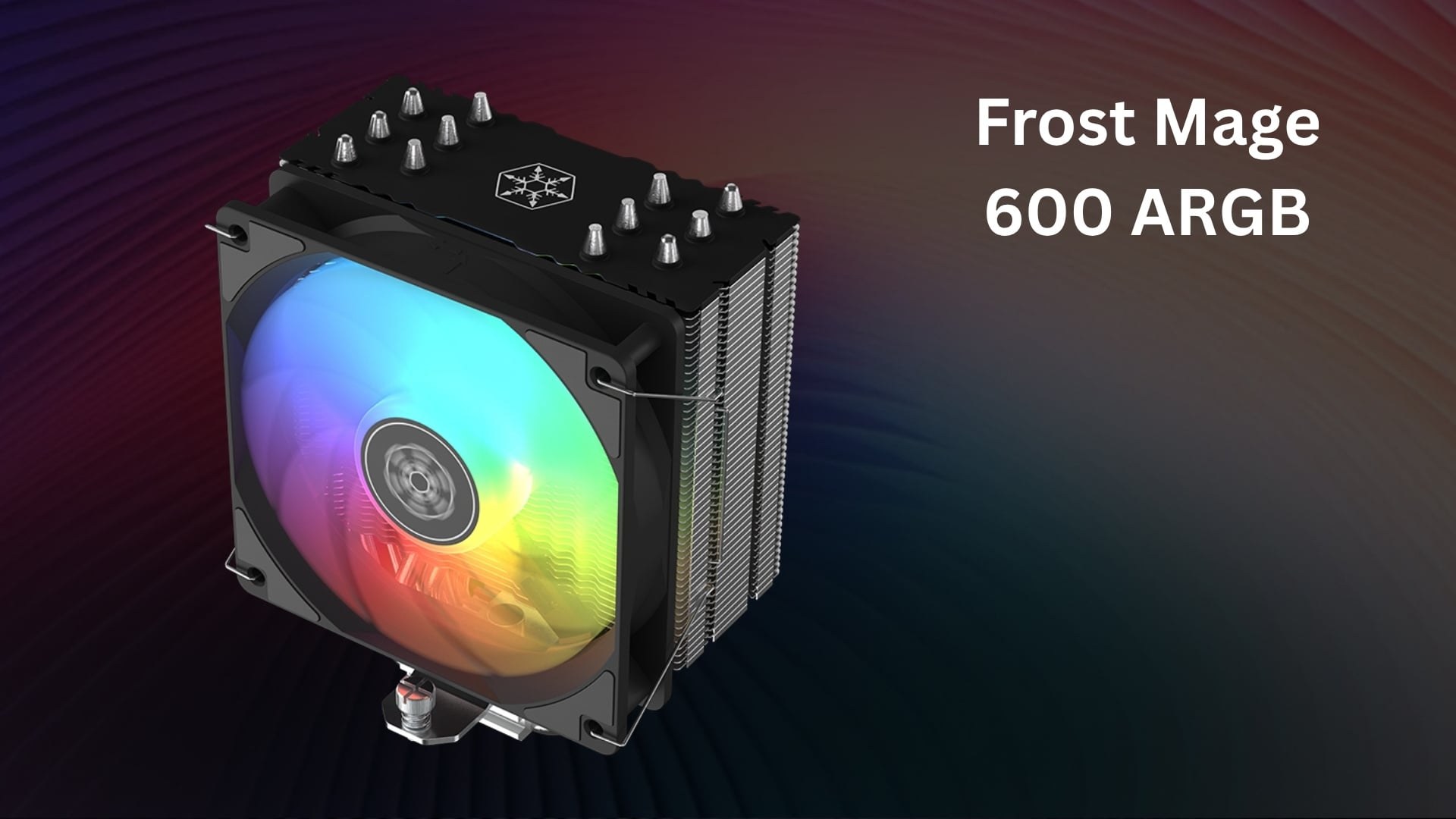 Tản nhiệt khí SilverStone Frost Mage 600 ARGB – Nắp trên sơn đen cao cấp, đậm chất gaming