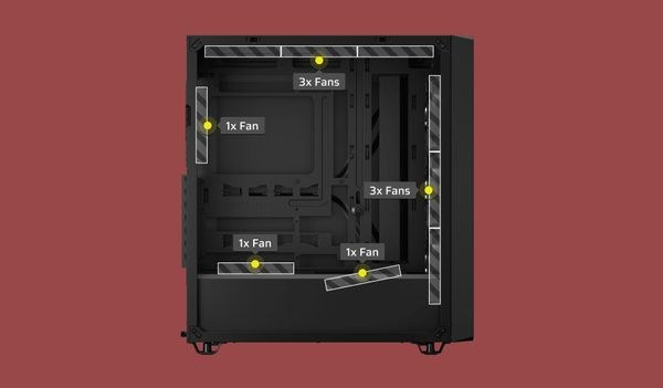Thùng máy Corsair 3200D RS Mid-Tower (Sẵn 3 Fan Không LED) (CC-9011334-WW) | ATX, Kính cường lực, Đen