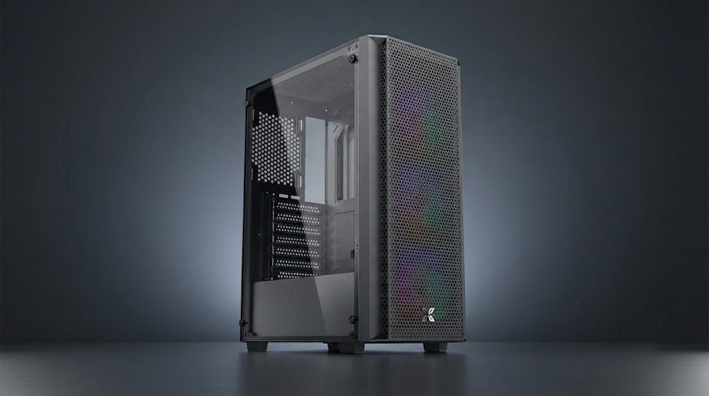 Thùng máy Xigmatek Vi Tính Tây Nguyên 3F (EN90649) F-ATX | Kèm sẵn 3 Fan, Đen