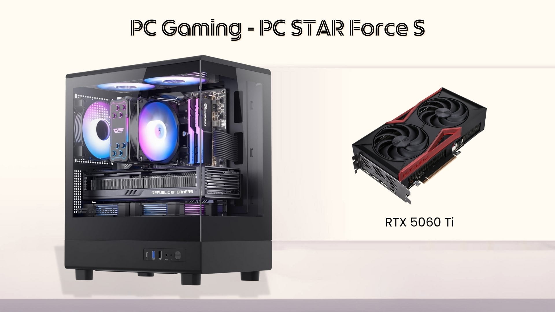 PC Vi Tính Tây Nguyên Force S - Cấu hình mạnh mẽ với Card đồ họa RTX 5060 Ti